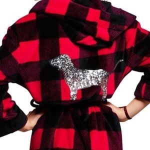 Victoria’s Secret PINK fleece sequin robe